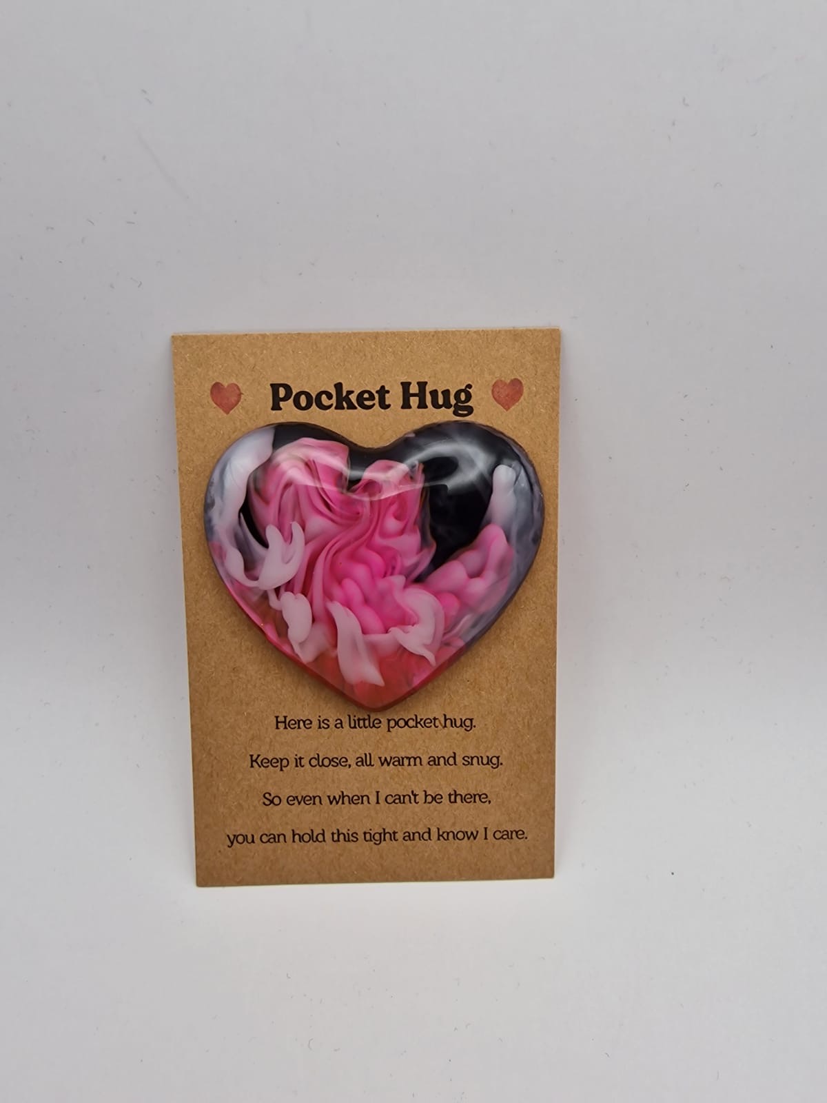 Pink swirl pocket hug