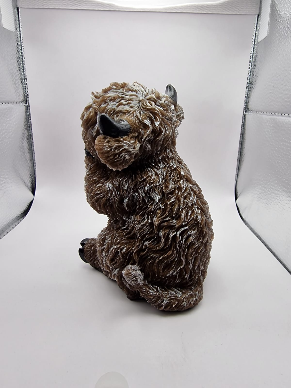 Adorable highland cow figurine