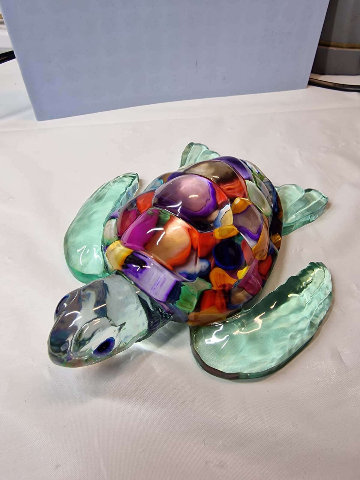 Colorful glass turtle
