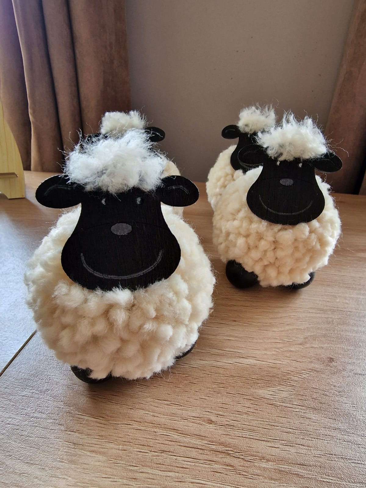 Fluffy sheep decorations