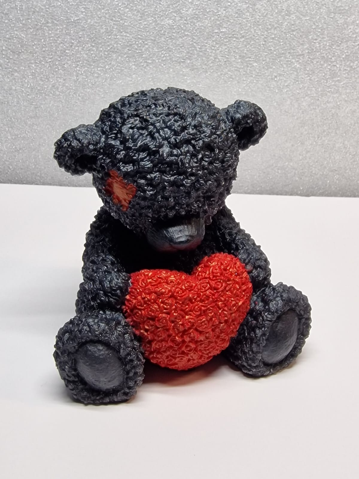 Black rose teddy bear