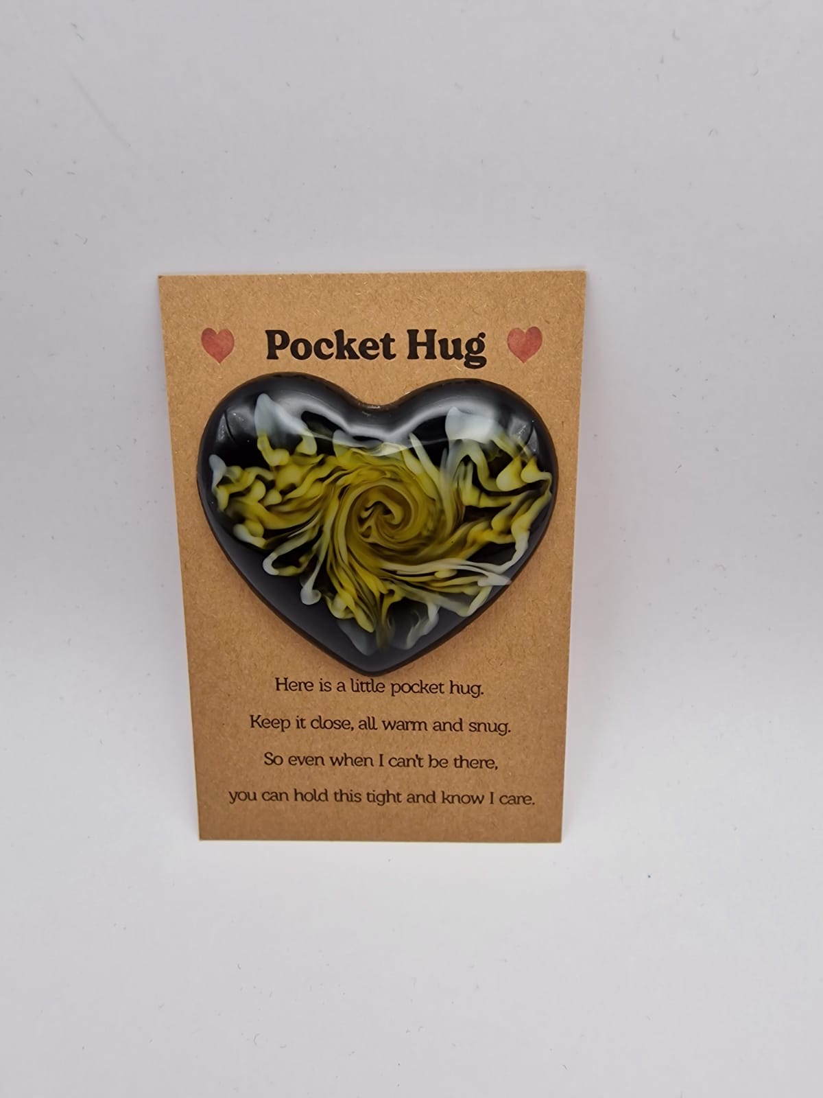 Yellow swirl pocket hug